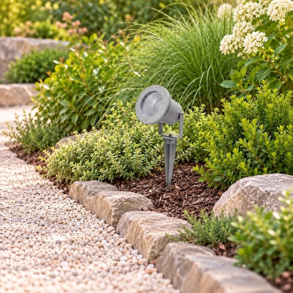 BRILAGI - Lampada da esterno TERRA 1xGU10/50W/230V IP65 grigia