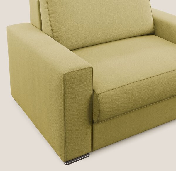 Dream poltrona letto in tessuto smacchiabile T05 giallo