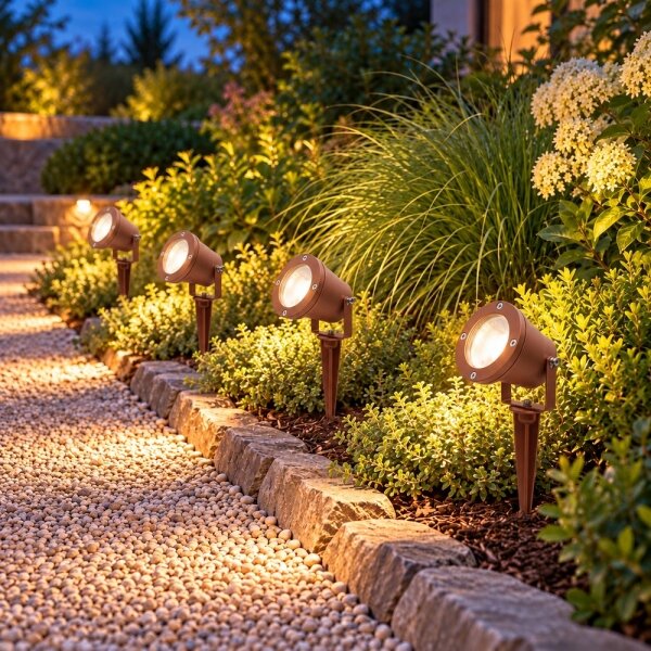 BRILAGI - Lampada da esterno TERRA 1xGU10/50W/230V IP65 colore ruggine