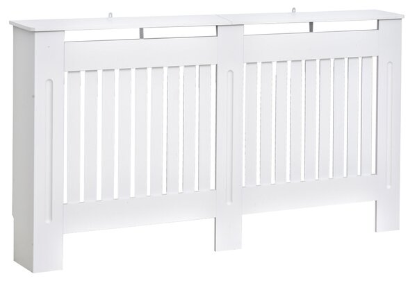 Copritermosifone in Legno MDF Bianco 152x19x81 cm