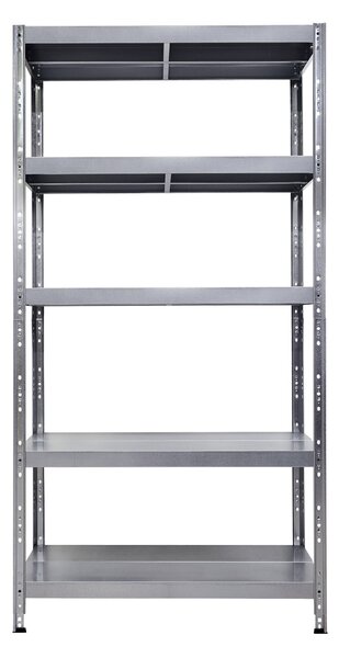 Scaffale in Metallo 5 Ripiani 100x40x195 cm Maciste Zincato