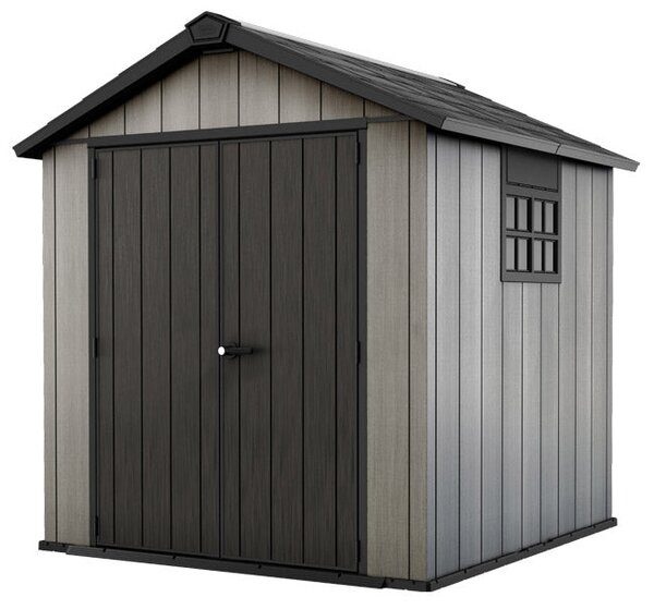 Casetta da Giardino Porta Attrezzi 229x223,5x242 cmin Duotech Keter Oakland 757 Grigia