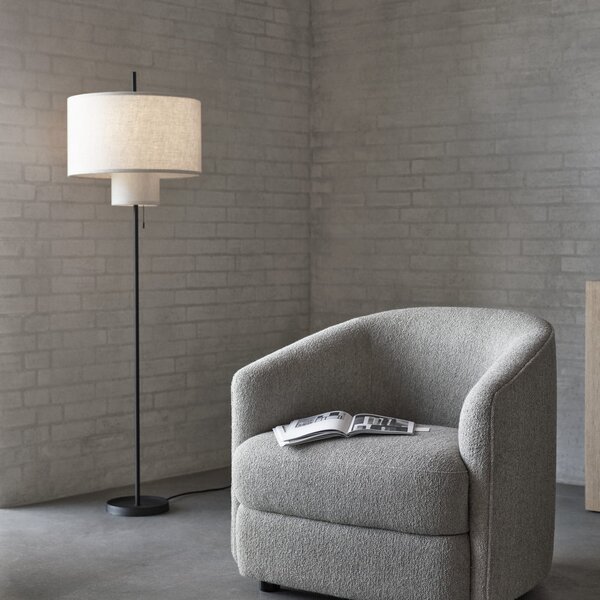 Lampada da terra New Works, Margin, Beige, Soggiorno, Tessuto / Tessile, Design