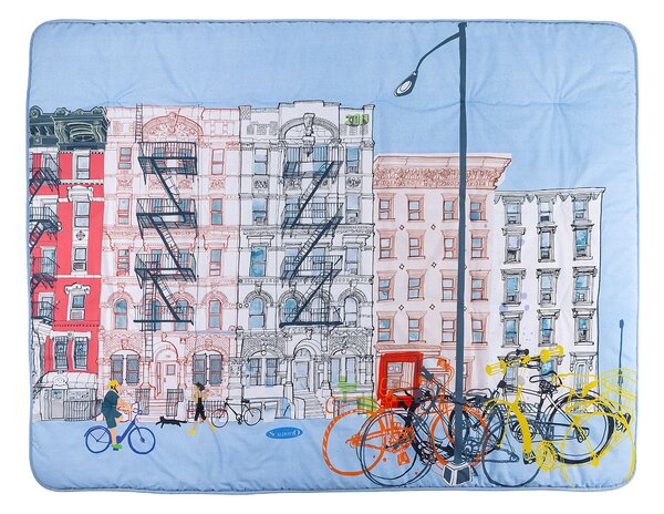 Plaid Scaldotto 130X170 NY East Village UNICA Cotone Pettinato Caleffi