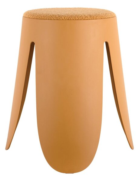 Sgabello in plastica giallo ocra Savor - Leitmotiv