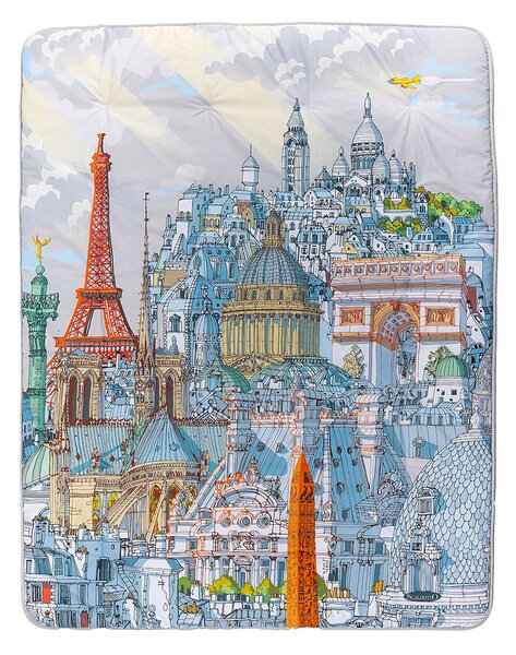 Plaid Scaldotto 130X170 Paris UNICA Cotone Pettinato Caleffi