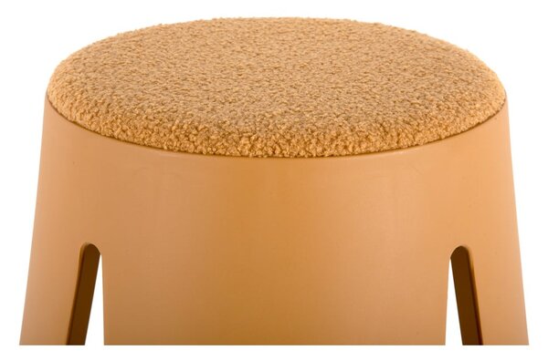 Sgabello in plastica giallo ocra Savor - Leitmotiv