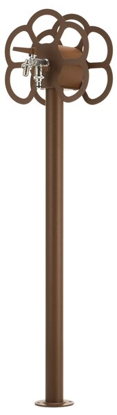 Fontana da Giardino con Rubinetto e Portatubo Integrato Belfer 42/SRF Ruggine