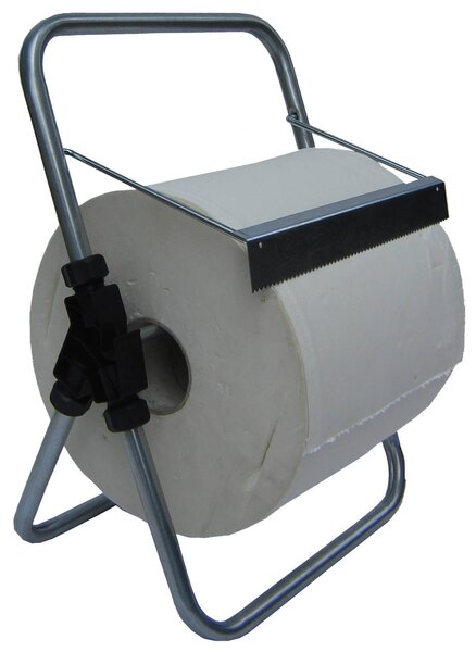 Porta Rotolo a Cavalletto da Banco per Carta Asciugamani Multiuso 30 cm in Acciaio 8055E Agrati