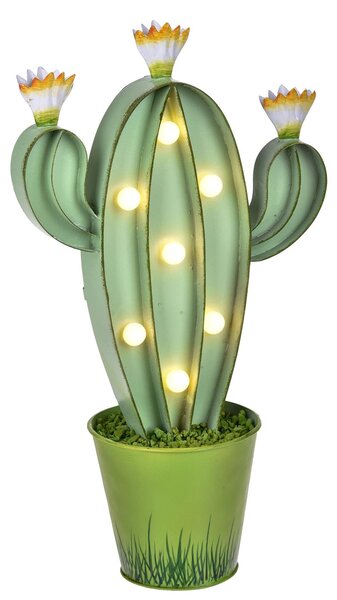 Lampada Cactus con Luci H 24 cm