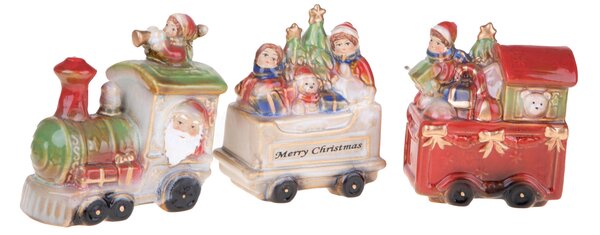Treno di Natale Lunghezza 32 cm osso