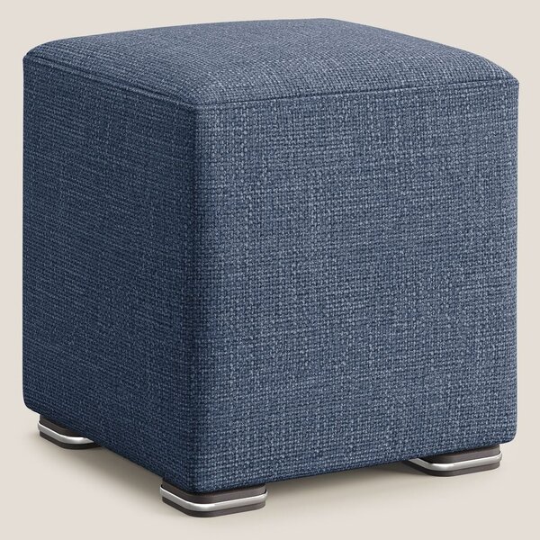 Cube pouf in morbido tessuto impermeabile ad intreccio melangiato T06