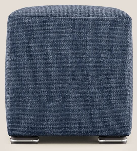 Cube pouf in morbido tessuto impermeabile ad intreccio melangiato T06