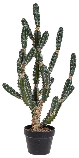 Cactus Euphorbia Artificiale con Vaso Altezza 84 cm