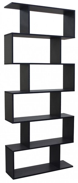 Libreria Alana 80x23,5x190,5 h cm in Truciolare bilaminato Antracite