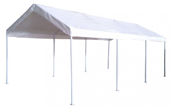 Gazebo Auto 3x6 m in Acciaio Bianco