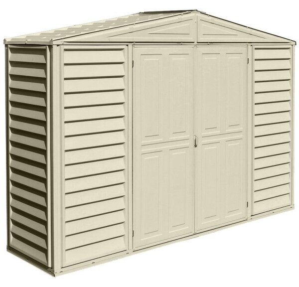 Casetta da Giardino Porta Attrezzi 320x81x233 cm in PVC Avorio
