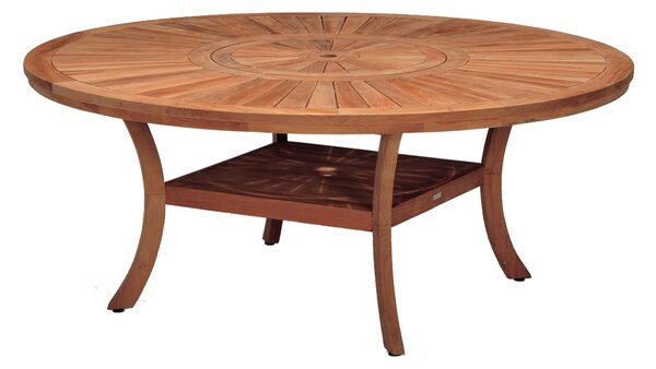 Tavolo da giardino Australia in teak con piano in teak marrone per 6 persone Ø180cm