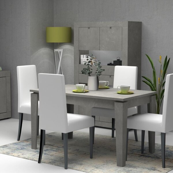 Tavolo allungabile 120/160x80 cm Megaron cemento