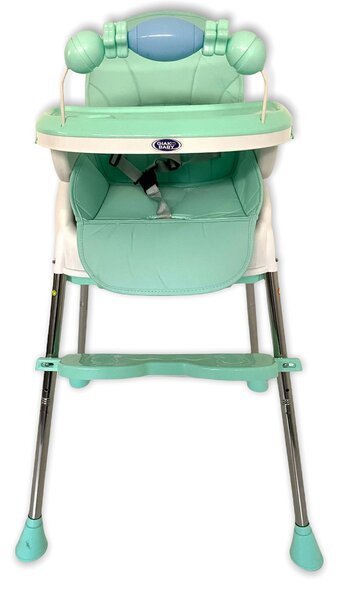 Seggiolone per Bambini 4 in 1 Pappa e Gioco Verde