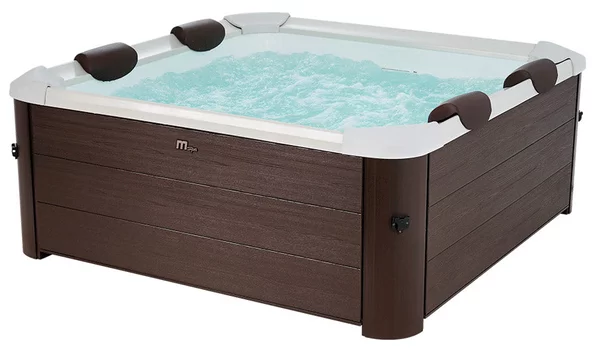 Vasca Idromassaggio da Esterno Spa Riscaldata 160x160x65 cm 6 Posti Wi-Fi Tribeca Smart