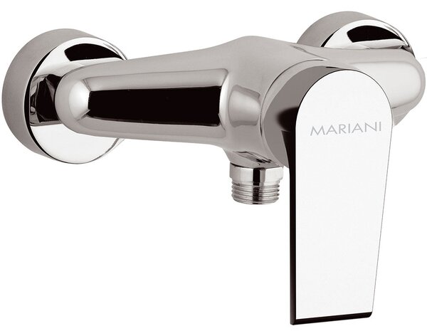 Rubinetto Miscelatore Monocomando Doccia Esterno in Ottone Mariani Artic Cromato