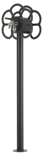 Fontana da Giardino con Rubinetto e Portatubo Integrato Belfer 42/SRF Antracite