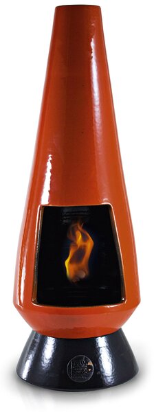 Camino a Bioetanolo da Pavimento in Ceramica 28x70 cm Ferazzoli Albero Basso Arancio