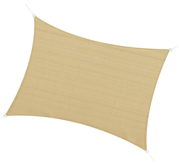 Vela Ombreggiante Protettiva 4x3m in HDPE Beige