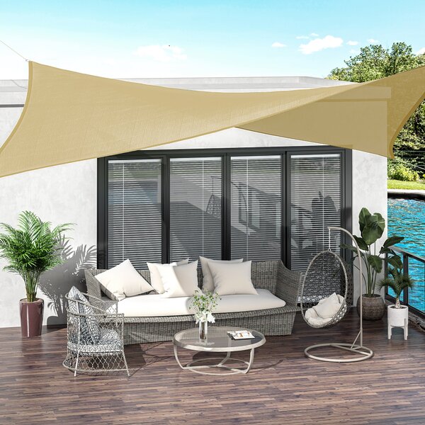 Vela Ombreggiante Protettiva 4x3m in HDPE Beige