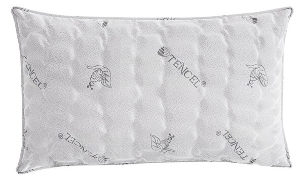 Guanciale 45x75 cm in Memory Foam Tencel Grigio Chiaro