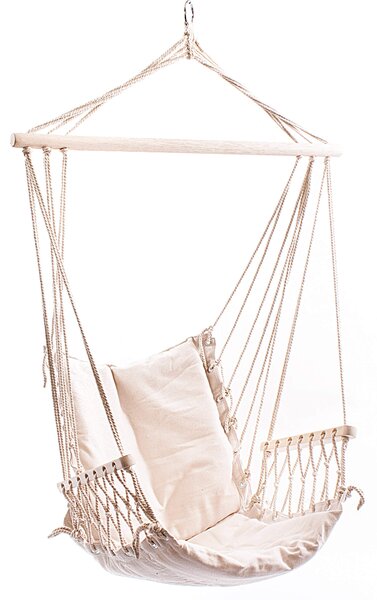 Amaca Poltrona Sospesa 95x50 cm in Cotone Beige
