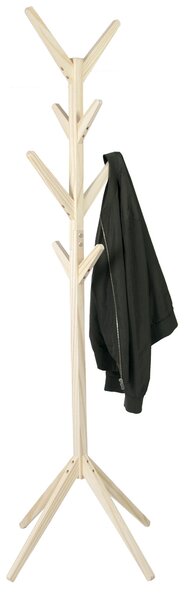 Appendiabiti in Legno Massello 45x45x175 cm Fumer Arrow Pino Naturale