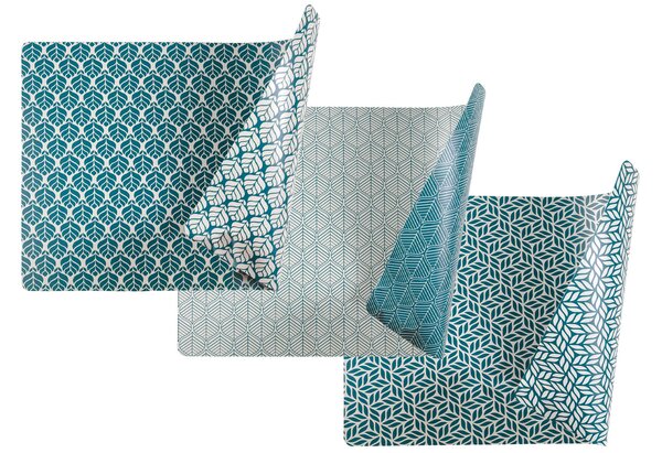 Set 6 Tovagliette Double Face 45x30 cm VdE Tivoli 1996 Bali Leaf