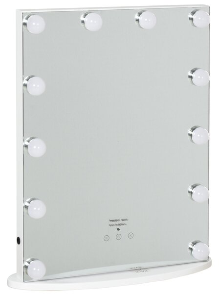 Specchio da Tavolo con LED 41,5x13,5x51 cm per Trucco Make up
