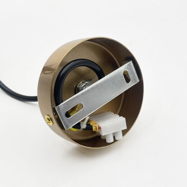 Lampadario a sospensione su cavo AMAYA 1xE27/15W/230V oro/beige fumé