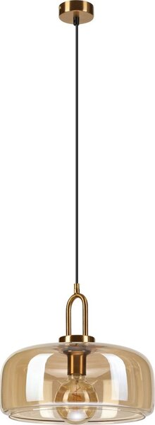 Lampadario a sospensione su cavo AMAYA 1xE27/15W/230V oro/beige fumé