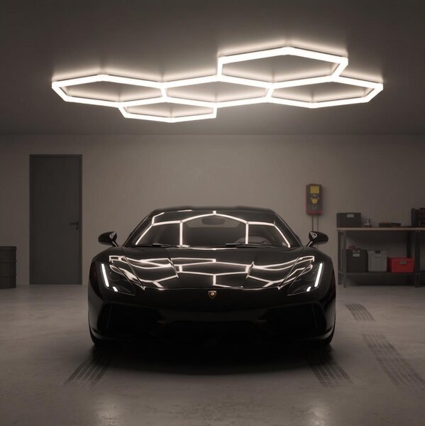 Plafoniera LED HEXLINE LED/216W/230V 4000K 208x300 cm bianco