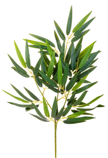 Set 12 Rami di Bamboo Artificiale Altezza 50 cm Verde