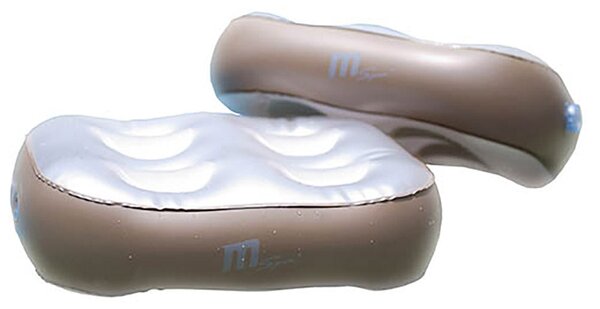 Kit 2 Cuscini Gonfiabili per Vasca Idromassaggio Bianco Perla e Champagne
