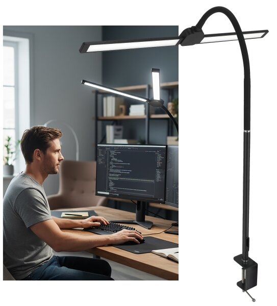 Brilagi - Lampada da tavolo LED dimmerabile USB VARIO LED/14W/5V 3000-6000K nera