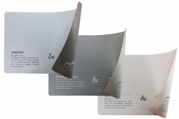 Set 6 Tovagliette Double Face 45x30x0,5 cm in PVC VdE Tivoli 1996