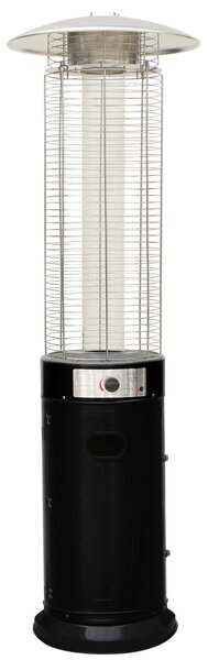 Stufa a Cilindro Gas Gpl da Esterno 11kW Qlima PGF1211 Nera