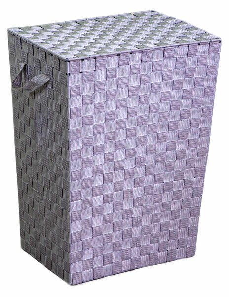 Cesto Portabiancheria in poliestere grigio rettangolare cm 40x30xh53