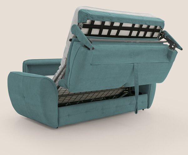 Zeus Divano letto scandinavo con schienale alto in tessuto impermeabil