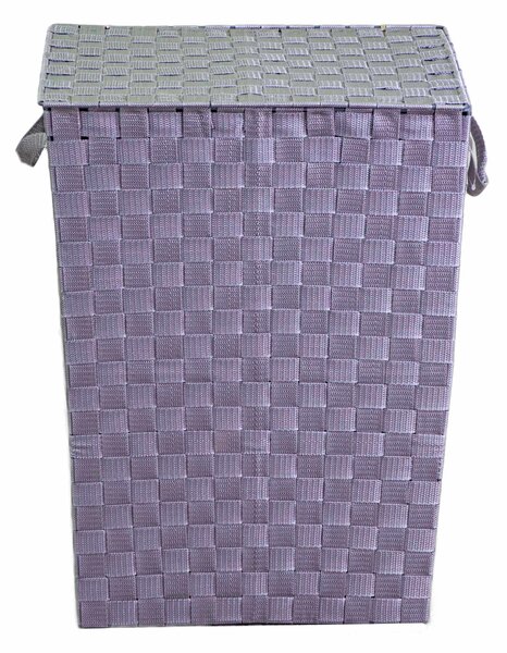 Cesto Portabiancheria in poliestere grigio rettangolare cm 40x30xh53