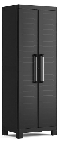 Armadio in Resina 4 Ripiani 65x45x182 cm Keter Detroit Alto Nero