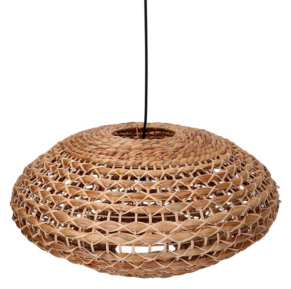 Lampadario in rattan naturale con attacco cm Ø60xh29,5