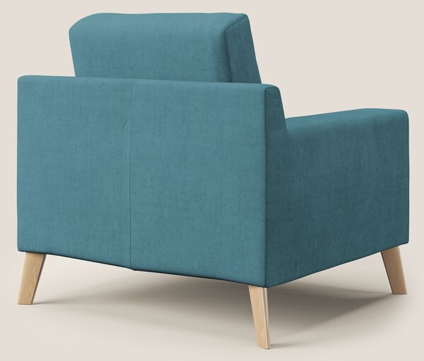 Danish poltroncina in tessuto morbido impermeabile T02 azzurro
