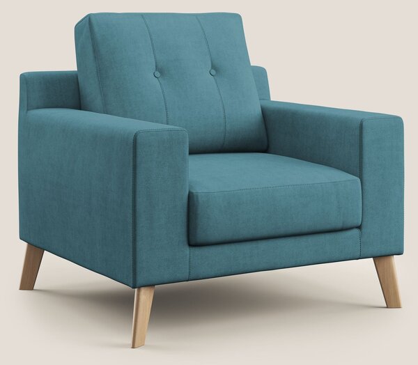 Danish poltroncina in tessuto morbido impermeabile T02 azzurro